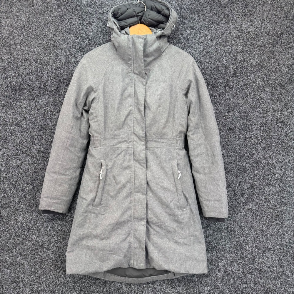 The North Face Arctic Parka Grey 550 Down DryVent Hooded Jacket Womens XS